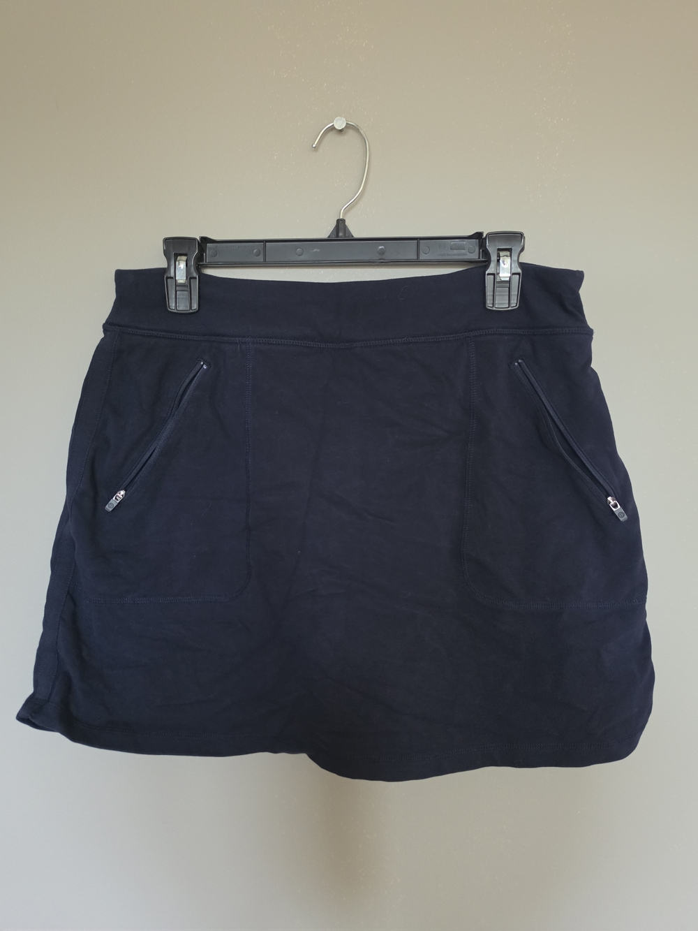 Talbots Navy Zip-Pocket Women's Mini Skirt